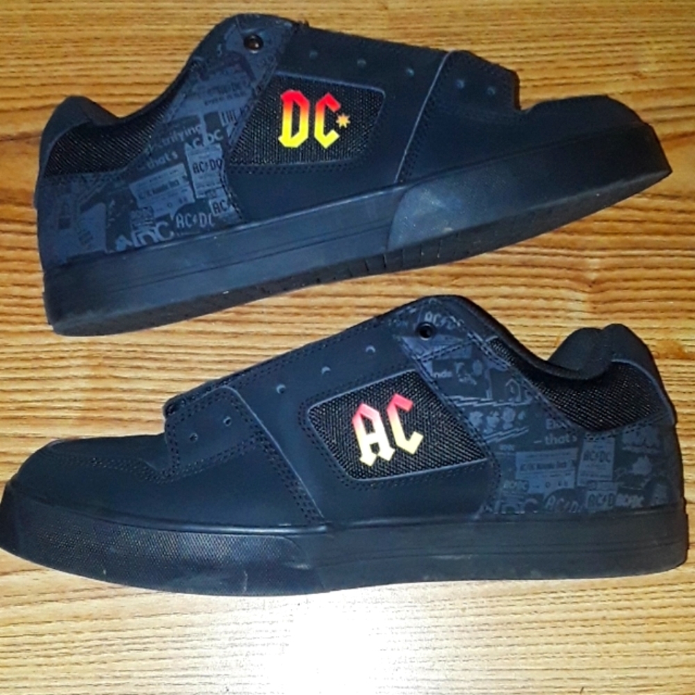 DC AC DC Size 12 men's black